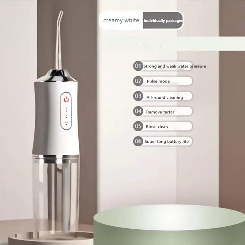 "3 in 1 Rechargeable Oral Irrigator – Portable Dental Water Flosser for Deep Cleaning | Free Home Delivery in Saudi Arabia | Cash on Delivery"