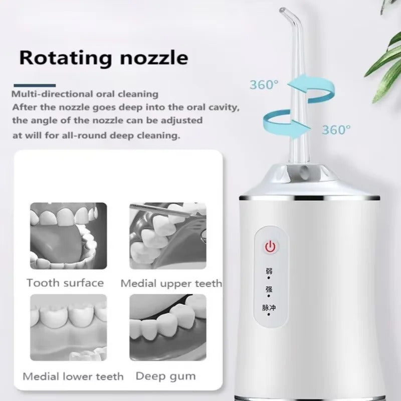 "3 in 1 Rechargeable Oral Irrigator – Portable Dental Water Flosser for Deep Cleaning | Free Home Delivery in Saudi Arabia | Cash on Delivery"