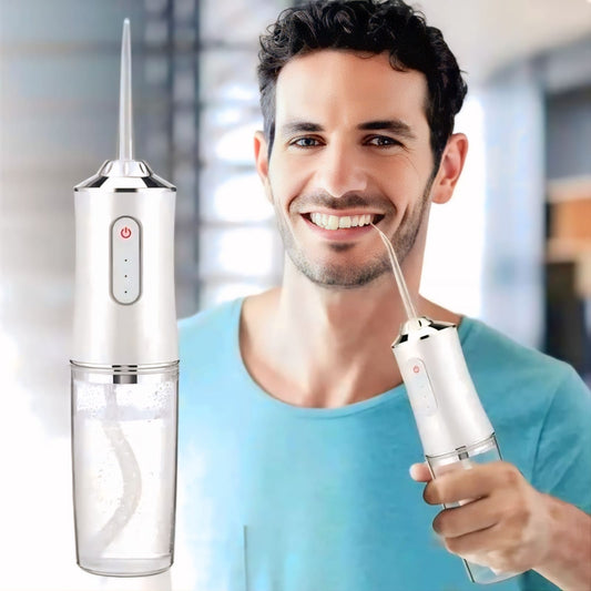 "3 in 1 Rechargeable Oral Irrigator – Portable Dental Water Flosser for Deep Cleaning | Free Home Delivery in Saudi Arabia | Cash on Delivery"